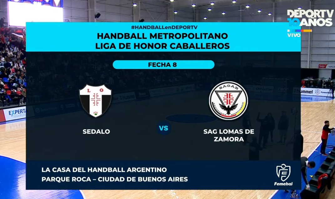canaldeportv's tweet photo. AHORA. ¡Hay clásico, hay más #HANDBALLenDEPORTV!
🏆 Liga de Honor Caballeros Oro
🗓️ Fecha 8
👕 @SedaloArgentina 🆚 #SAGLomas
🎙️ @hernandelorenzi - Valentina Kogan
🔴 EN VIVO
📺 HD
💻 https://t.co/JUMWNGaGXx
💻 https://t.co/3dF6qKmJtI
📱 @SomosContar https://t.co/NHhZL0Dtzk