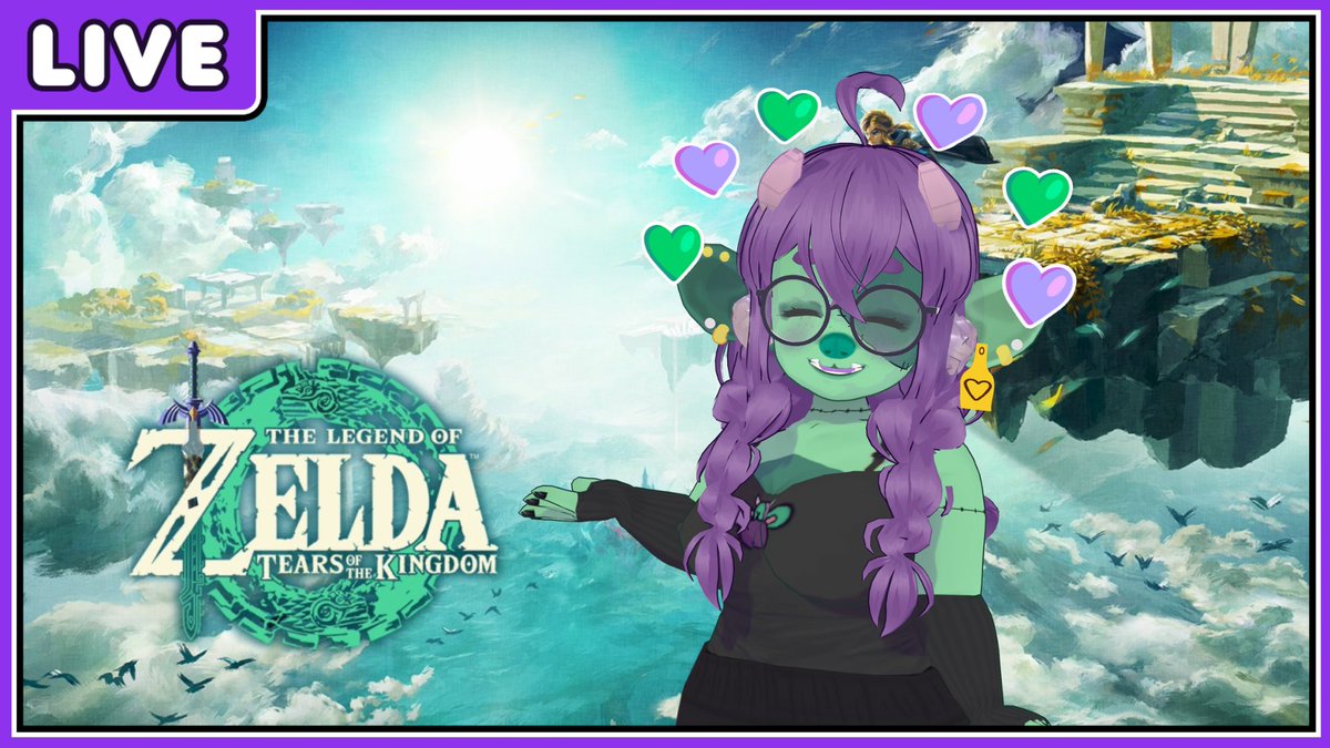 GOING LIVE @
PDT 09:00 PM
EDT 12:00 AM (Fri)
UTC 04:00 AM (Fri)

Playing The Legend of Zelda: Tears of the Kingdom as soon as it releases!! Join me while I start my new Hylian adventure!!

LINK IN REPLIES!

#ENVtuber #VTuber #Goblin #Zombie #cozychaos #TEARSOFTHEKINGDOM
