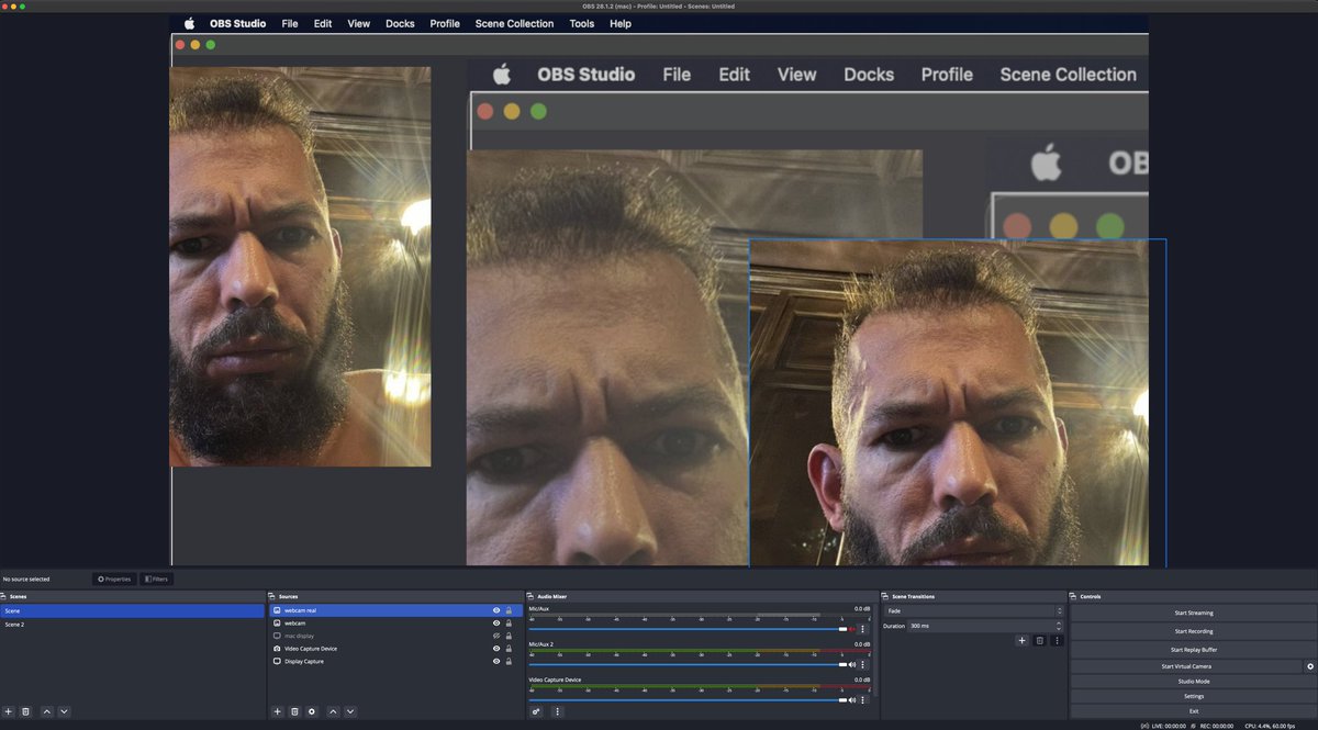 KickStreamingES's tweet image. bro wtf está mal con mi cámara web, alguien por favor ayuda @OBSProject
