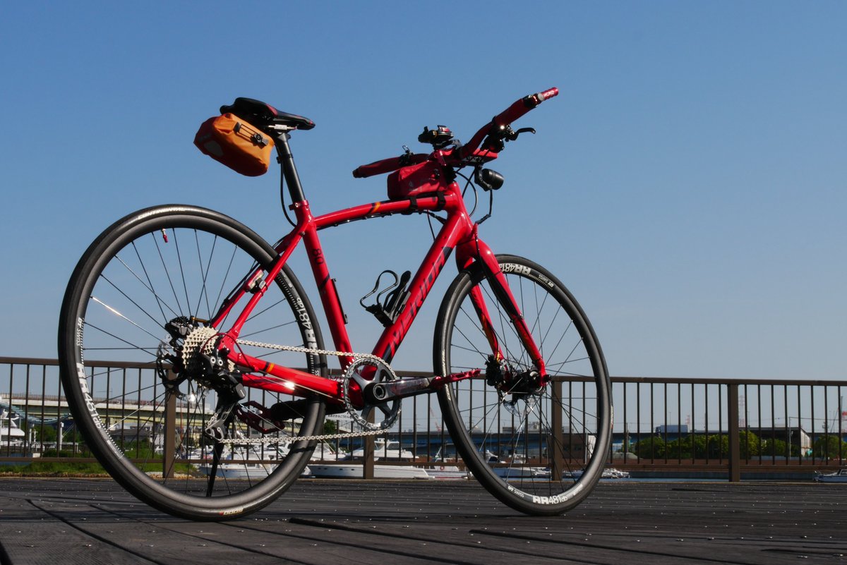 fwhn7106's tweet photo. 今朝は久しぶりにグラスピで散歩
いつもの場所でまったりしてきた。
#MERIDA #GranSpeed #旧堺港 https://t.co/Xek96pyRAP