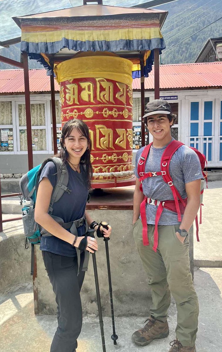 jyotirgamoy's tweet image. Everest Base Camp and KalapattharTrek, HimalayanAdventure, proud of my grandkids enjoying delicious vegetarian #daalbhat with limitless refills on their trekking routes. #dalbhatpower24hour is the key to sustained energy and nutrition when walking on a trail.
#lukla #namchebazar