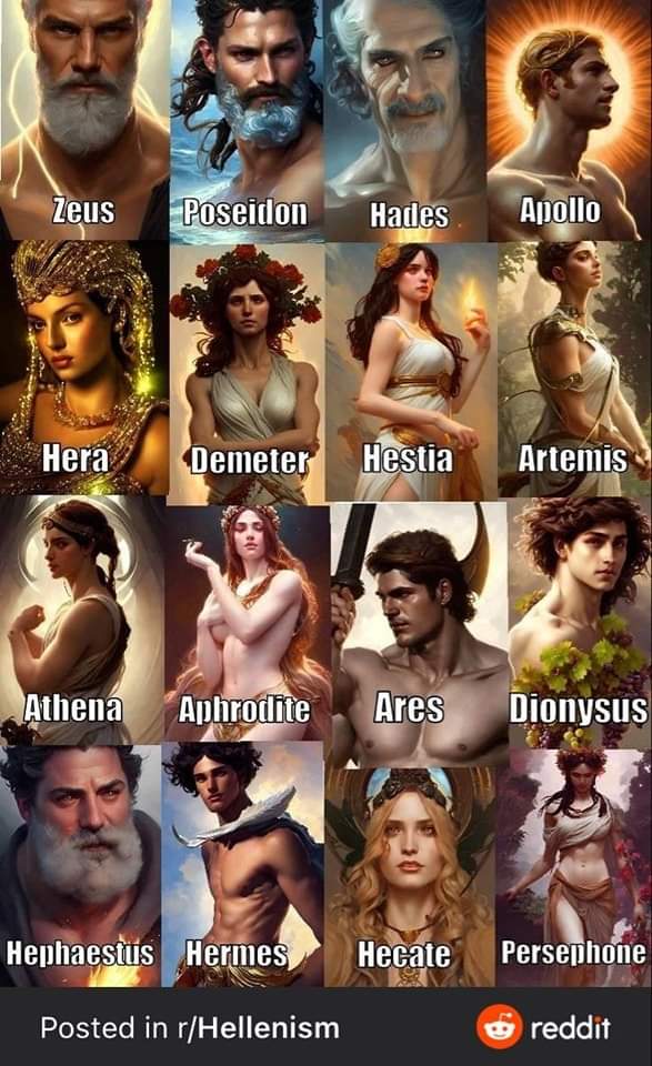 DEUSES da Mitologia grega