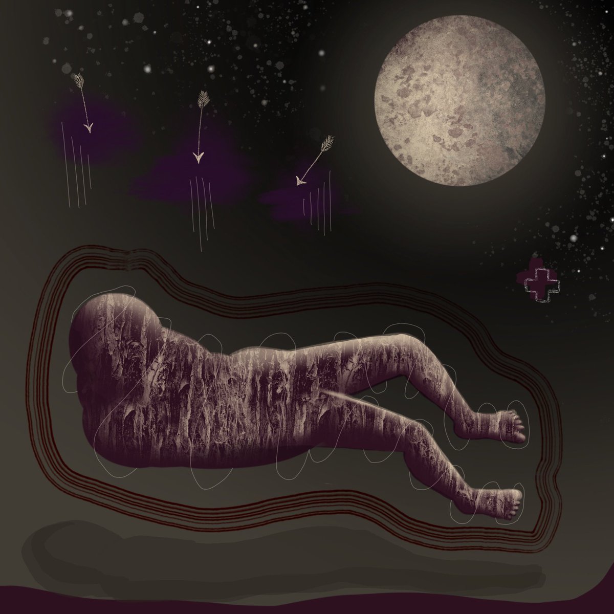 A piece I made when I was in my spiritual cocoon of darkness in 2022