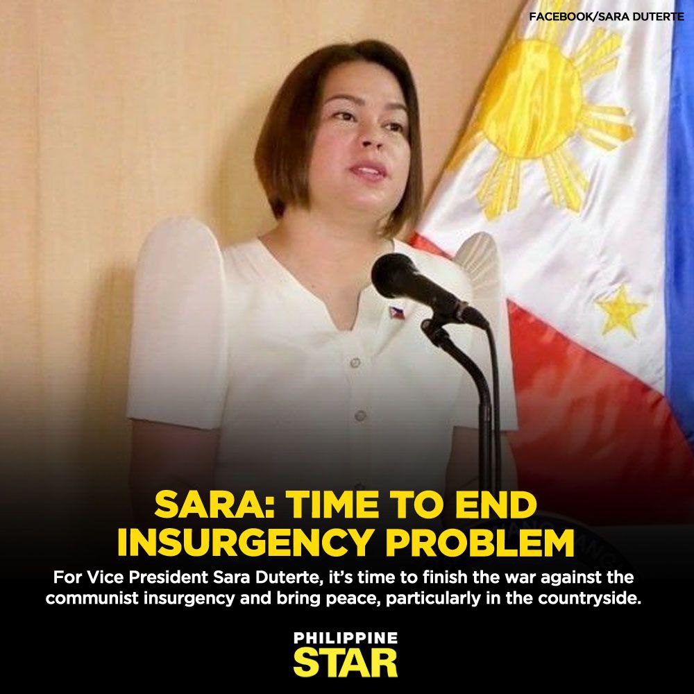 End poverty and social injustice and insurgency will end. We don't need bullets to end it. All we need are government officials who will work for the common good without political agenda behind it.