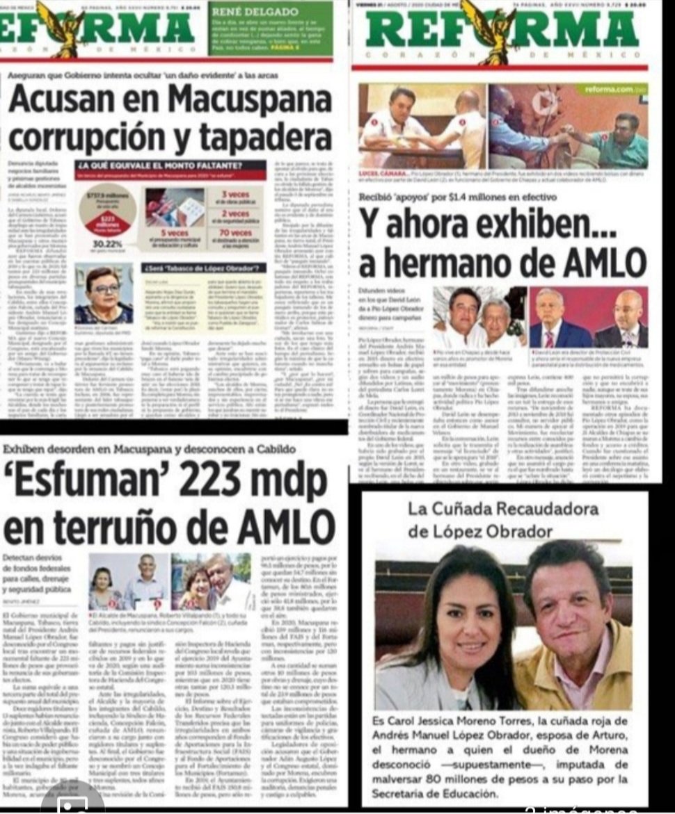 lalohdeza's tweet photo. @GobiernoMX @lopezobrador_ @SCJN Los privilegios https://t.co/1d8uBVQevN