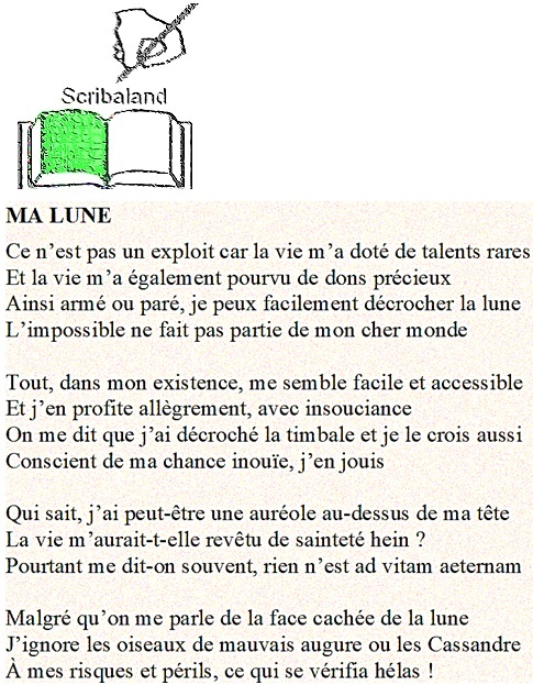 scribaland's tweet photo. #Scribaland MA LUNE
J’ai décroché la lune, ma lune! Décrochez aussi la vôtre, mais avec conscience!#lire #almanachs #alliteration #alliterations #allocution #allocutions #archetype #archetypes #assonance #mot #assonances #autoedit #autoedite #autoediter #autoediteur #autoediteurs https://t.co/q0YMpZDdvq