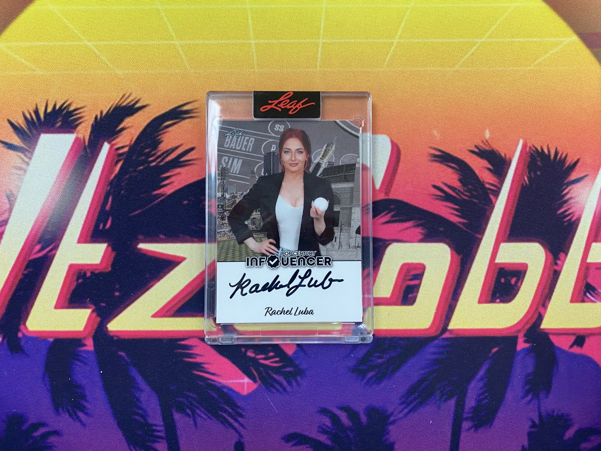 ItzCobb's tweet image. Next up in @Leaf_Cards Influencer Line is @AgentRachelLuba !

This Card is out of /260!

#MLB #baseball #leafcards #leaftradingcards #sportscards #thehobby #sportsagent #rachelluba