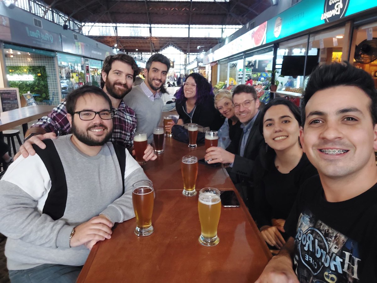 After teaching artisanal beers at the beautiful Mercado Agricola in Montevideo!