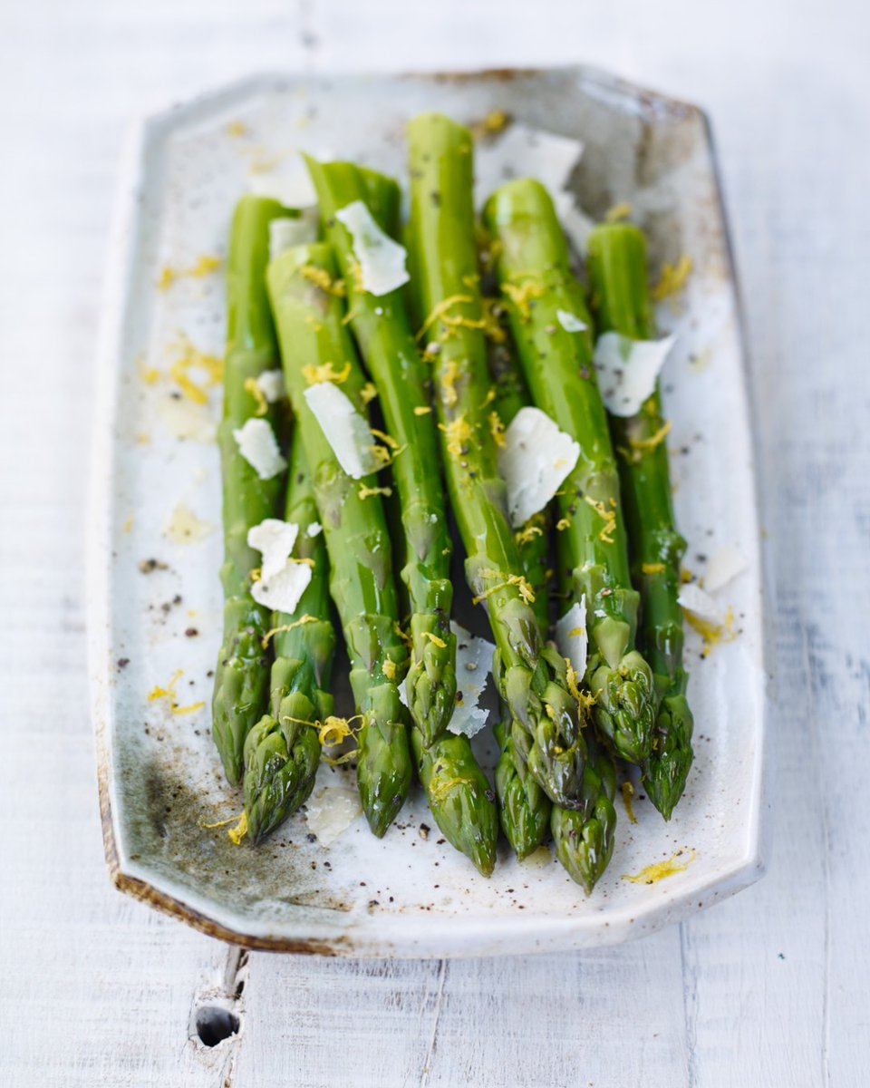 Simply steamed British asparagus. Extra virgin olive oil. Lemon zest. Shaved Pecorino. You really can’t beat simplicity when the produce is this good!