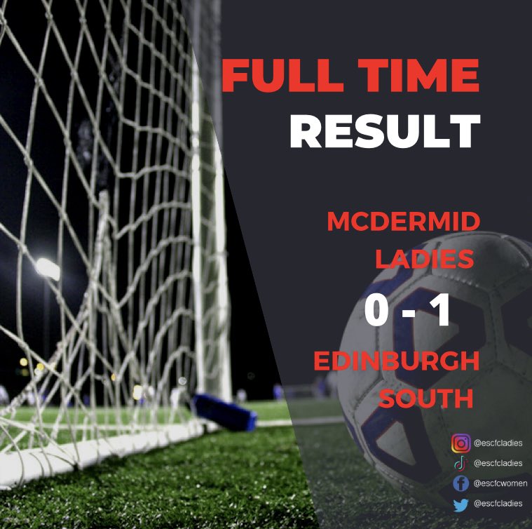 ‼️ Result ‼️

🤍❤️🤍❤️

And it’s a win for south. What a game it was with south having many chances at goal and Liz sealing the deal scoring a great goal into the mcdermid keeper. Well done south and thank you @McDermidLadies for the game. 

#monthesouth #bethedifference