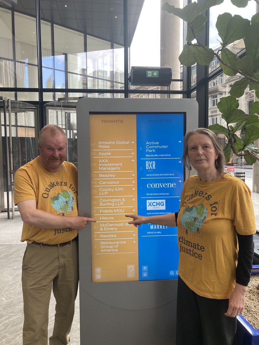 JoHindley2's tweet image. In London today to ask a question on behalf of 23 UK Faith communities including @britishquakers at Hiscox insurers AGM @ShareAction #insurethefuture #noinsuranceforfossilfuelexpansion @stopcambo @stopeacop #beyondfossilfuelstogether @phillaurie @ClimateKam @JustStop_Oil