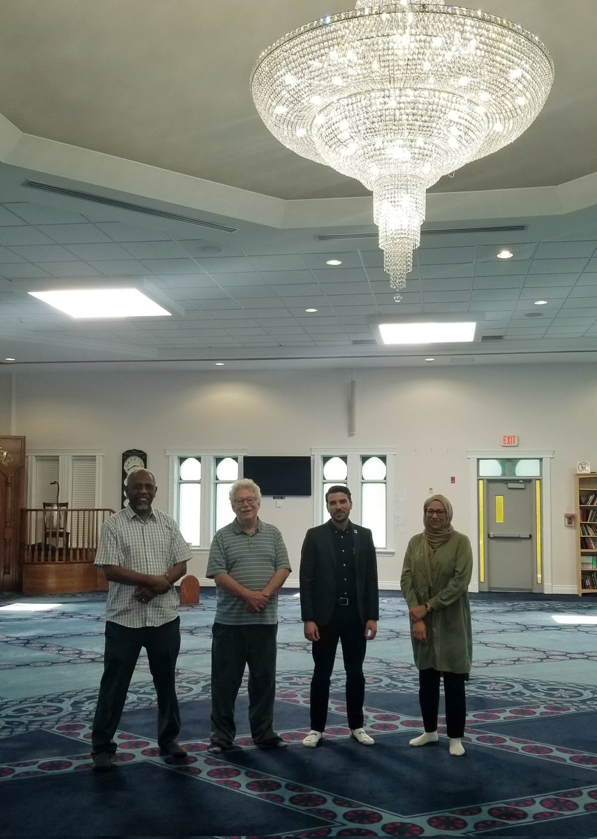 HasZeba's tweet photo. Thank you for your visit today  councillors @strosow &amp; @davidja521 to help us in the discussion on traffic &amp; safety issues at the London Muslim Mosque https://t.co/caQhbr0RDK