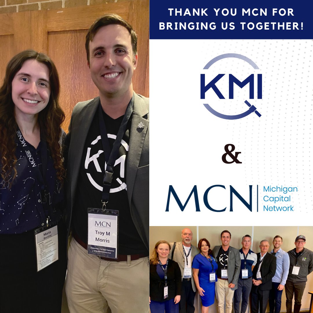 Thank you @MICapNetwork for inviting KMI out to meet, present, and answer all the impressive investor questions with you in Lansing. We look forward to ongoing conversations and relationships across innovation, entrepreneurship, and Michigan! #KeepingSpaceClearForAll