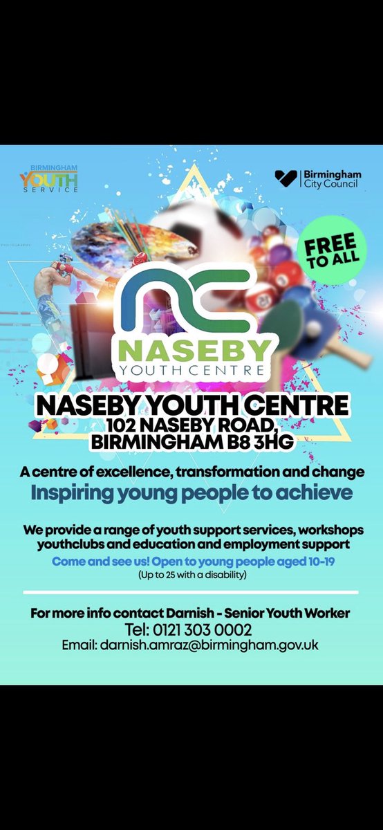 AmrazDarnish's tweet photo. Well done all students who chose @NasebyYouth as their placement super proud of what you have learned,achieved&observed under my wing @BhamCityCouncil @BCCYouthService @cummins23 @natyouthagency @KarenInSellyOak @NewmanUni_YandC @MyBCU #love
#Twitterer #smile #followfun #lol https://t.co/TQqbeIsjIp