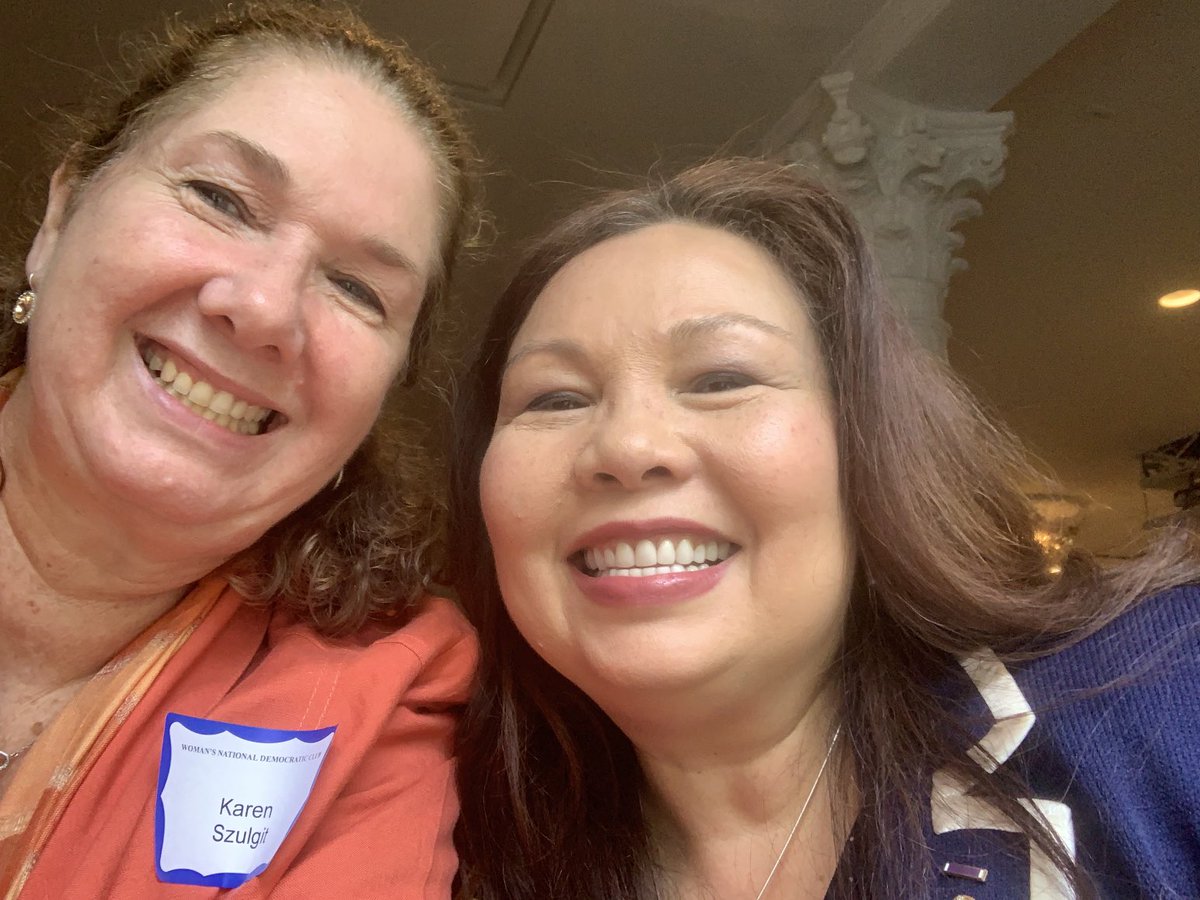 I stopped crying long enough to snap a selfie with United States 🇺🇸 ⁦<a href="/SenDuckworth/">Tammy Duckworth</a>⁩ (D-IL) at the ⁦<a href="/WNDC_1922/">Woman’s National Democratic Club</a>⁩ this afternoon! Thanks, for the reminder, <a href="/TammyDuckworth/">Tammy Duckworth</a>⁩, that #EveryDayIsAGift! #FreeDCnow