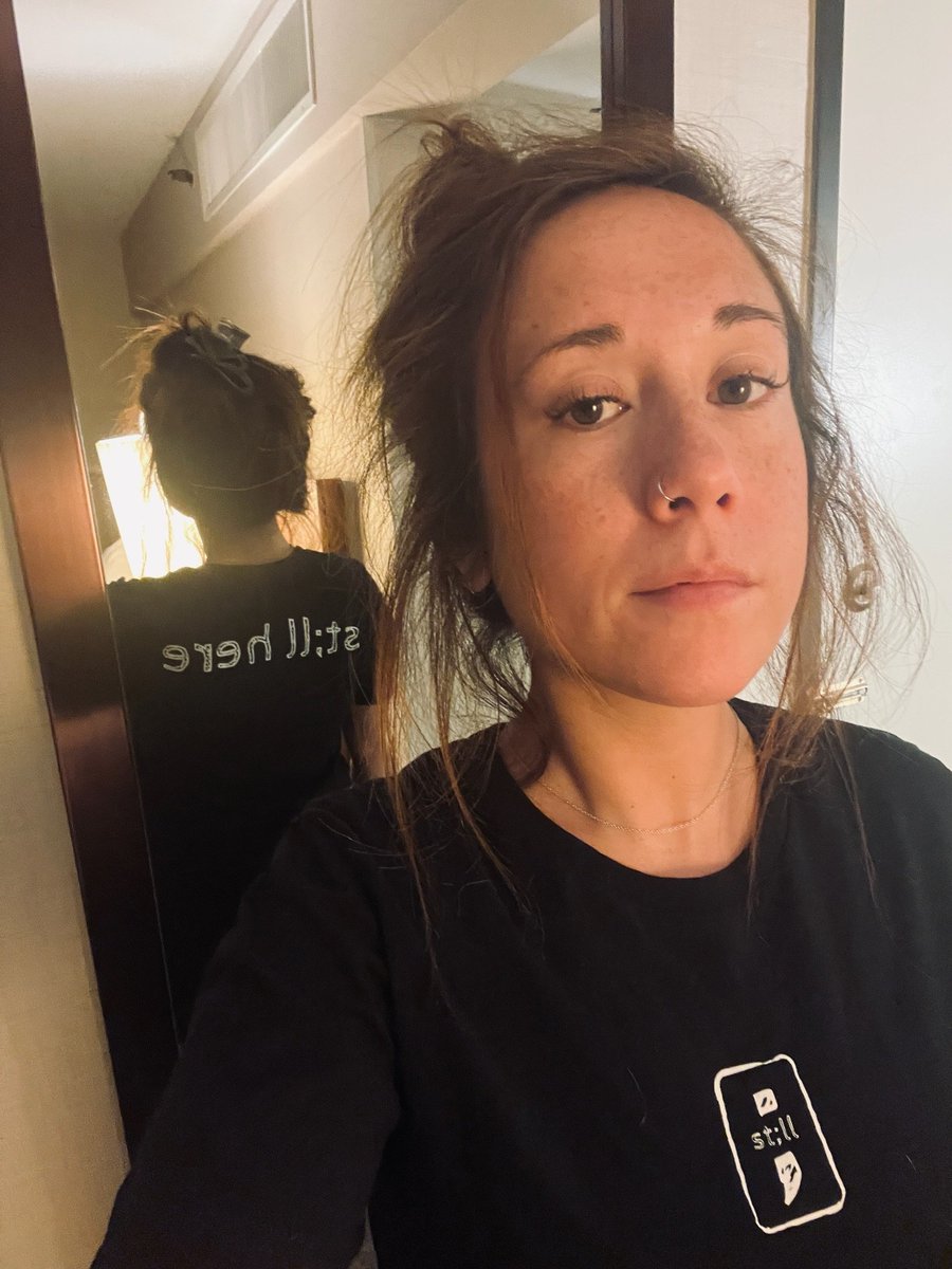 Thanks to Maribeth for the love and support. If you pick up a shirt please send us a pic so we can share it because we're glad you're st;ll here. 100% of proceeds benefit suicide prevention &amp; awareness groups.
#together4mh #mentalhealth #mentalhealthawarenessmonth  #endthestigma