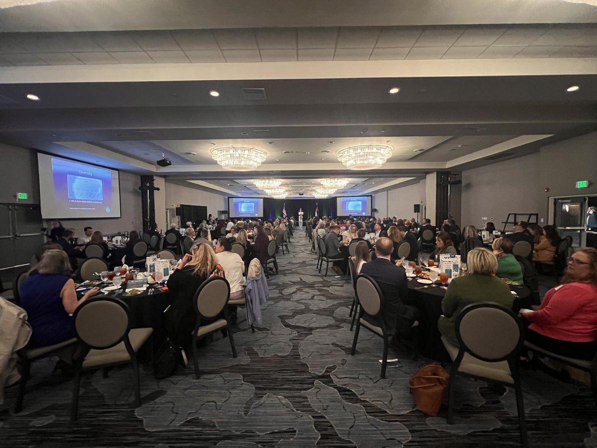 RMPartnership_'s tweet photo. Partners from across the region and members of the RMP Team joined the @AdamsCountyREP 2023 State of the Region event this afternoon to learn about demographic trends, employment growth, and new business and community achievements throughout the Greater Adams County #ACREP #SOR23 https://t.co/DBe5LLHSEf