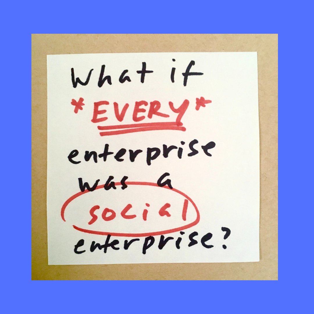 mck123__'s tweet photo. It *might* be a wild idea. But learning about the #socialentrepreneur gene in @erica_wenger's DNA and hearing her in convo with @zehranaqvi last night got me wondering…

How might our world, our societies, our relationships look if *every* enterprise was a #socialenterprise? https://t.co/CVE7VTOmH1
