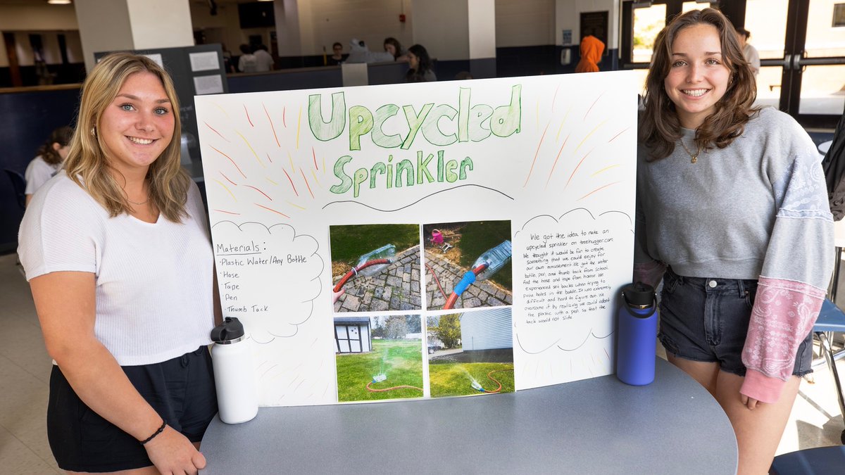 RHS Environmental Science students were tasked with upcycling old materials into something new and creative. The purpose of the upcycling project was to help students identify solutions for garbage pollution which society continues to face. 

#RandolphSchools