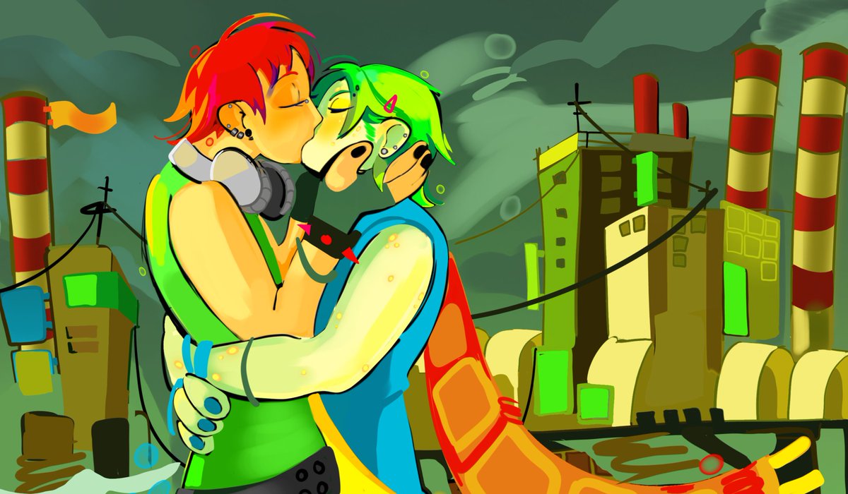 k1ssl0t4's tweet photo. kiss me
#jetsetradio 
#jsr https://t.co/6kOyx812Uh