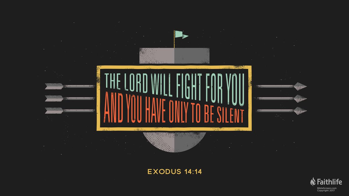 _TheRiverChurch's tweet photo. “The LORD will fight for you and you have only to be silent.”

(Exodus 14:14) https://t.co/qqvDMhYEgl