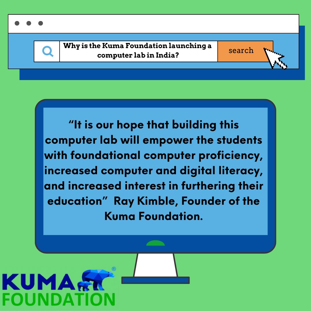 KumaFoundation's tweet photo. Curious about the WHY behind our upcoming #KumaLabIndia Launch? Check out this quote from Ray Kimble, the founder of our foundation. June 26 is almost here!🗓️

#steam #steameducation #stem #stemeducation #digital #innovation #kumacares #learning #education #technology #science https://t.co/PXW4ZPgY3J