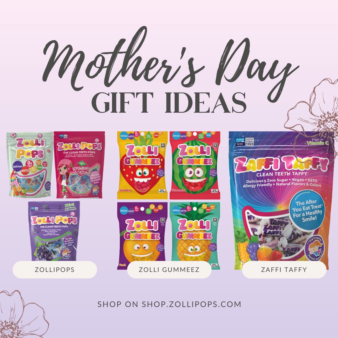 Make Mom Smile with Zolli's Amazing Mom's Bundle
8 New &amp; Most Popular Treats
SAVE $10 + Free Shipping with Discount Code MOM10
Valid at buff.ly/3pyd82C
While supplies last. Limited time offer. #mothersday