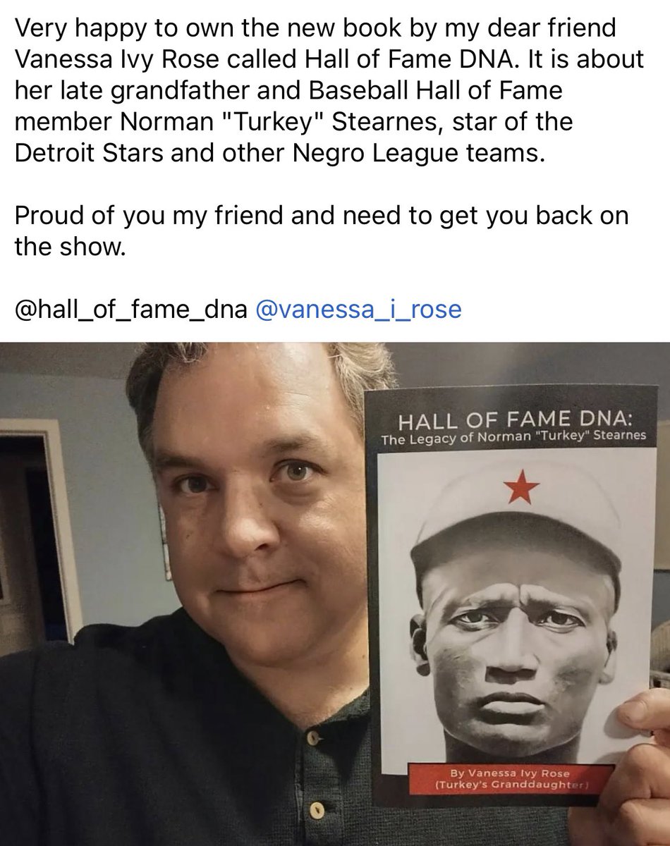 Hall of Fame DNA (@turkeystearnes) on Twitter photo Shoutout to my guy @sullybaseball who has always been down with Turkey! Also, everyone please post pics of your fine self with your copy of the book & share it with me.😉😎 #detroitstars #detroittigers #mlb #sports #history #detroit #baseball #turkeystearnes #negroleagues Shoutout to my guy @sullybaseball who has always been down with Turkey! Also, everyone please post pics of your fine self with your copy of the book & share it with me.😉😎 #detroitstars #detroittigers #mlb #sports #history #detroit #baseball #turkeystearnes #negroleagues