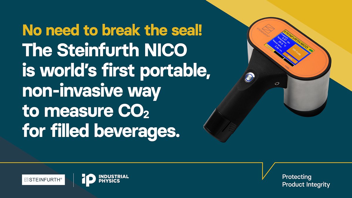 IndustrialPhys's tweet image. Introducing the Steinfurth NICO, perfect for testing your beverages&apos; pressure, temperature and CO2 content anywhere and anytime.  Find out more - ow.ly/NqMR50NTKFP

#beveragetesting #packagetesting #co2 #co2measurement #pressuretesting #nondestructive #qualitycontrol