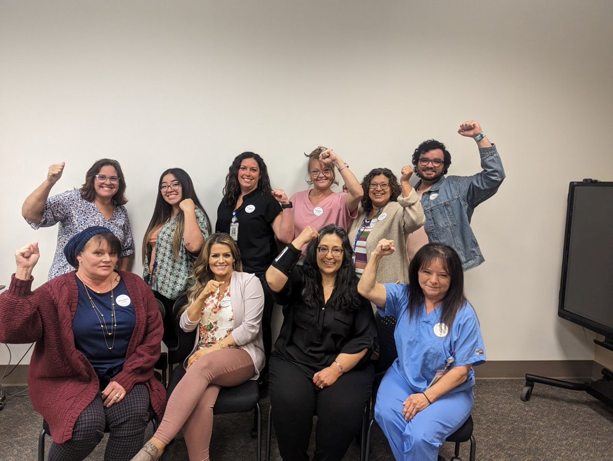 Our energized Samaritan Bargaining Team is at the table today excited to fight for fair wages, working conditions and address issues that affect retention. #UnionStrong #WeAreEssential