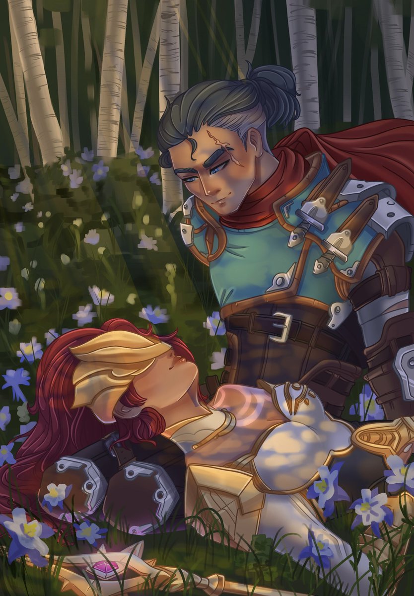 Today is a little bit more than two month since I've been a member of the @OverWorldPLAY community. I decided to showcase all the work I've done during this time. And show my new spring vibe fan-art
 process below #BeWorthy 
<a href="/HeyJeremyHorn/">Horn</a> <a href="/blind_gg/">Blind</a> @The_Arkrael <a href="/Iron_Stylus/">Michael - Toxic Misanthrope Era</a>