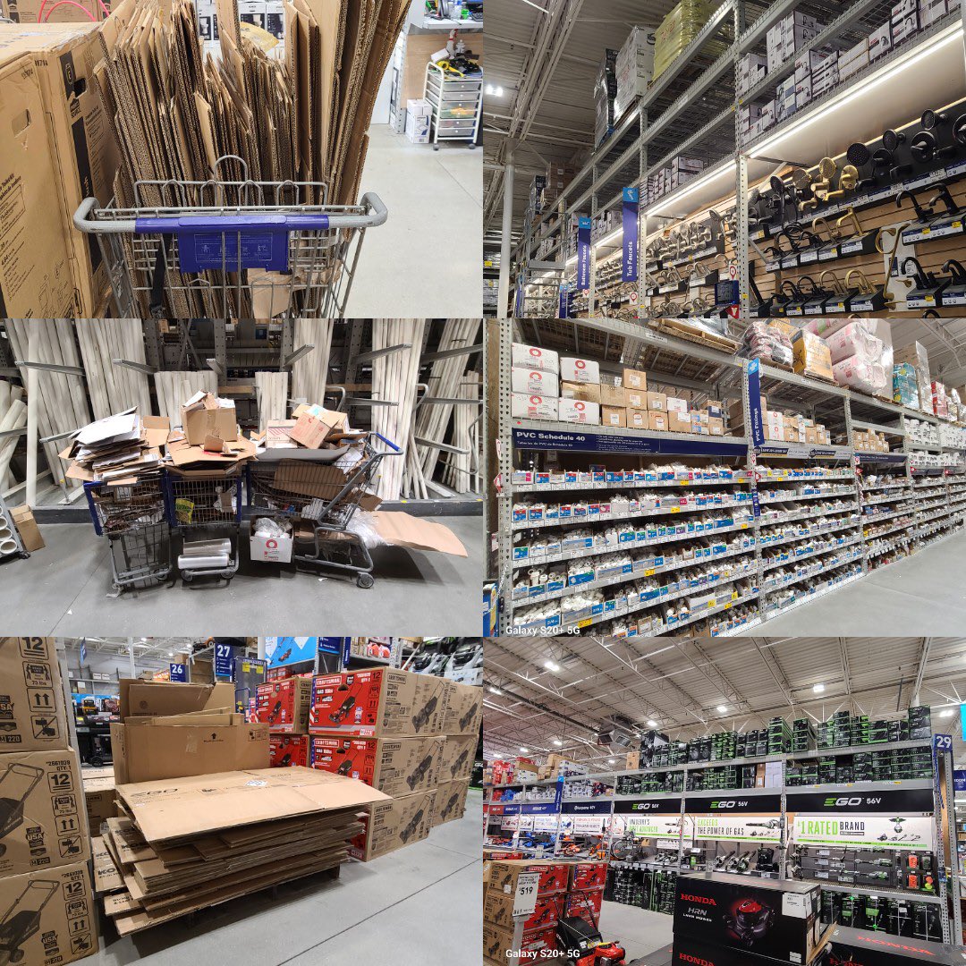 #Lowes1127 is driving Packdown with a cardboard challenge in the store. 4 bays in 3 different areas resulting in over 150 boxes dropped in 3 days. Every day we are pushing for 50+ boxes. <a href="/JoeMcFarland_/">Joe McFarland</a> <a href="/AudissBryan/">Bryan Audiss</a> <a href="/DamonBennettR7/">DBennett</a> <a href="/JHoffmann2207/">Joe Hoffmann</a>