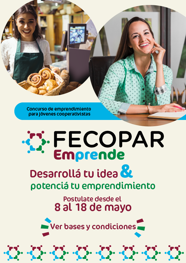 fecopar1's tweet photo. Si sos socio/a de una cooperativa y tenes entre 18 y 39 años, ésta es tu oportunidad. Mira las bases y condiciones y luego postula al concurso mediante el formulario dispuesto en https://t.co/sOGbyIPVAU. Podes ganar capital semilla para tu emprendimiento. #emprendedorespy https://t.co/vWWYvRSqqW