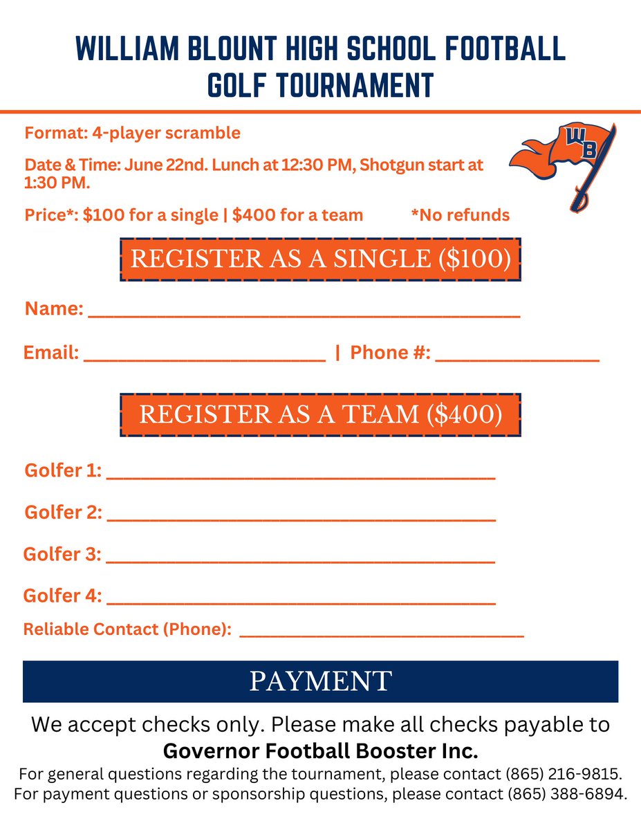 William Blount Football tweet media
