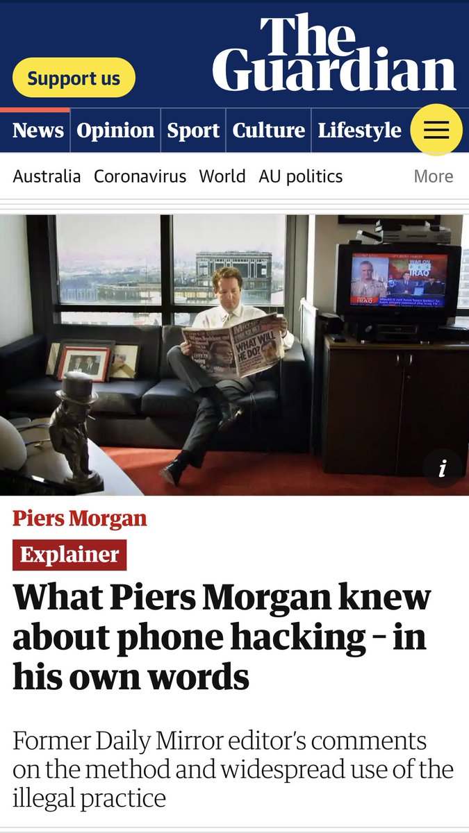 realfranzprusse's tweet image. #PhoneHacker 
Here’s a round up of Piss Moron’s involvement in the money making Hacking business, used to blackmail members of the Royal Family and the Elite. theguardian.com/media/2023/may…