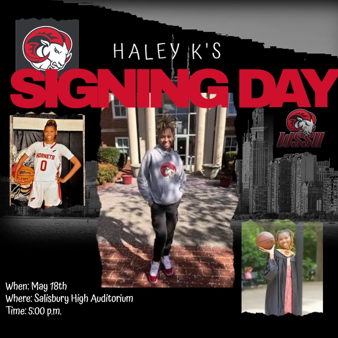 Come out and support Haley K ! It’s signing day! May 18th @ 5 p.m. Salisbury High Auditorium ❤️💛🖤 <a href="/hkd0five/">haley dalton .</a> <a href="/GirlsSalisbury/">Salisbury Girls Basketball</a> <a href="/SHS_Hornets/">Salisbury Athletics</a>
