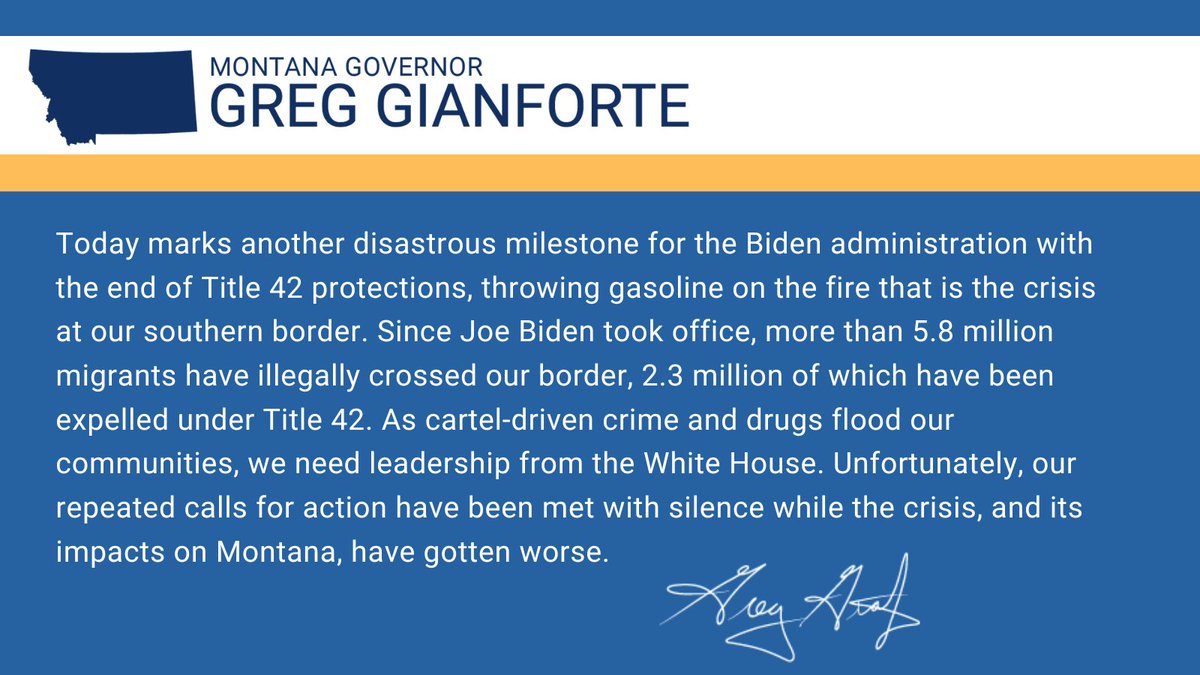 Governor Greg Gianforte tweet media