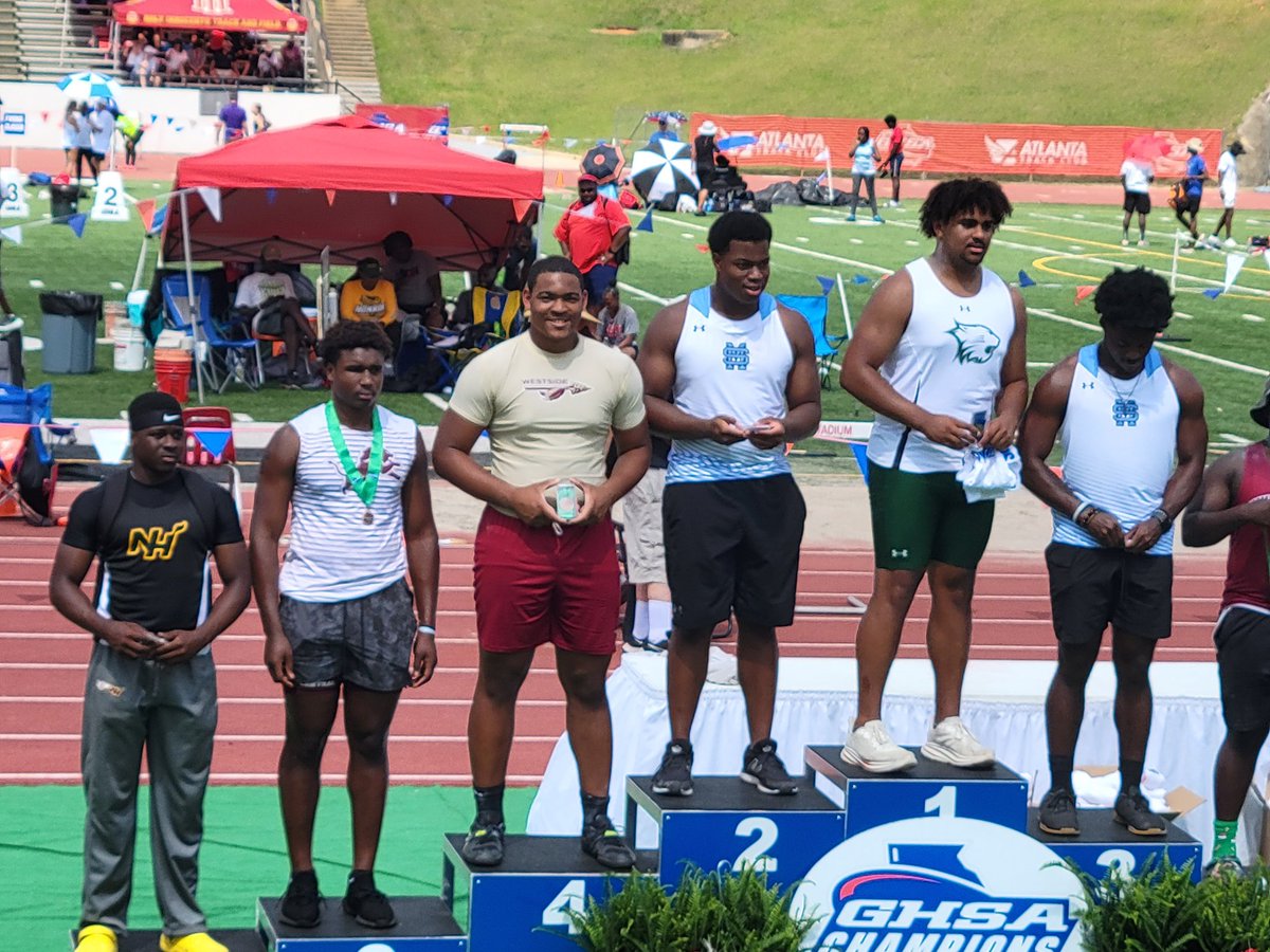 I'm blessed to have placed 4th in the GHSA 4A State Track and Field Championship in shotput‼️ @RecruitGeorgia @OfficialGHSA @MilesplitGA