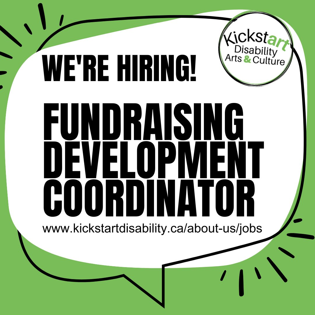 Kickstart is seeking an experienced Fundraising Development Coordinator! For all of the details and to learn how to apply visit: kickstartdisability.ca/about-us/jobs/