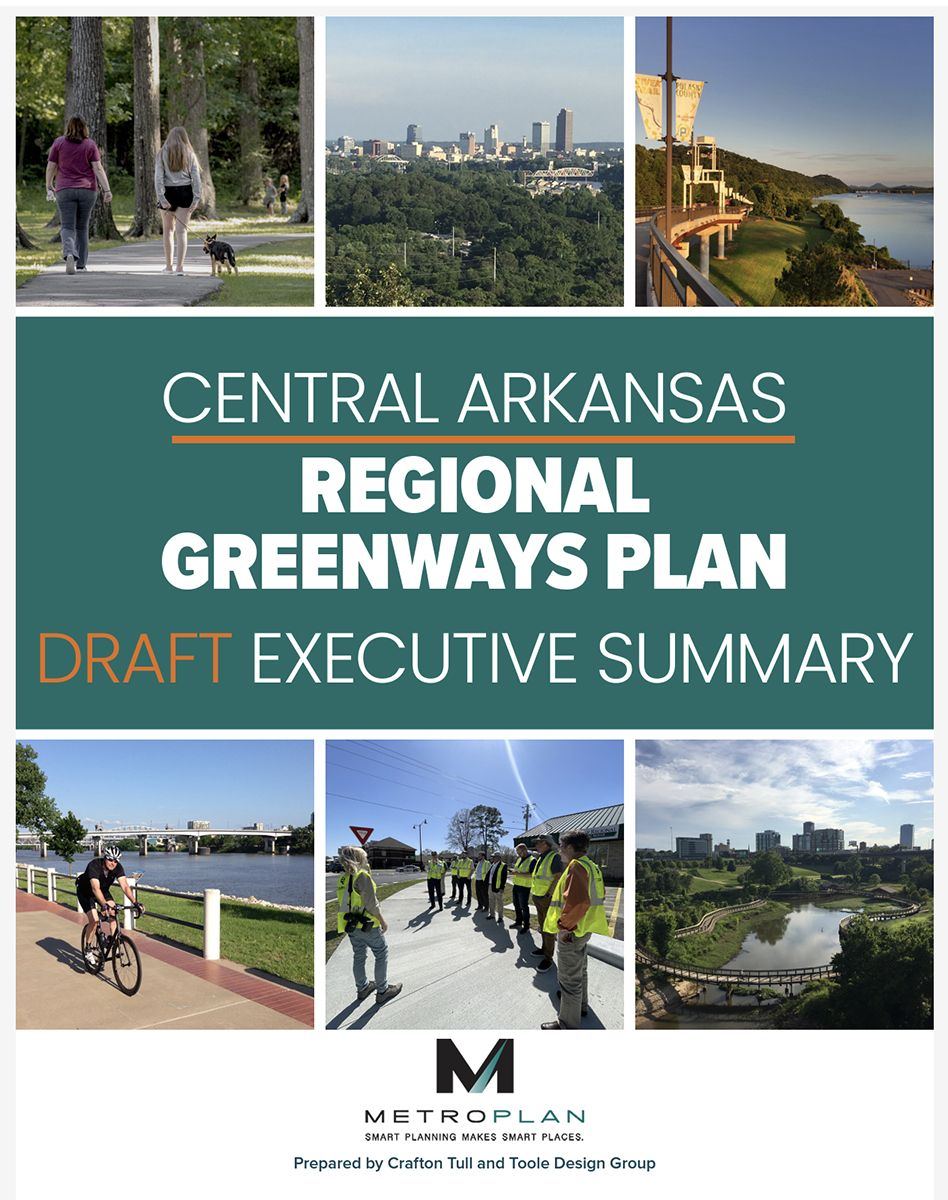 Metroplan's Central Arkansas Greenways Plan establishes an investment in active transportation that will have major impacts on the region. Read more here: tinyurl.com/GreenwaysPlan