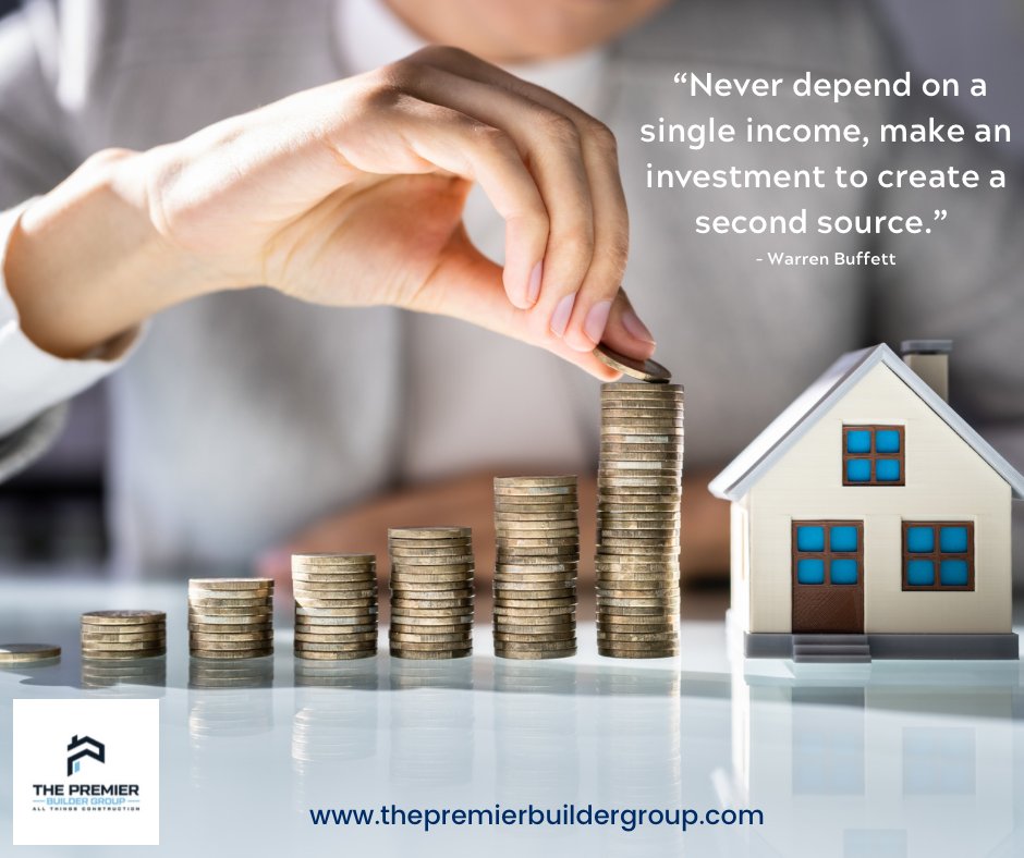 Never depend on single income. Make investments to create another source of income.
thepremierbuildergroup.com
#propertyinvestment #warrenbuffett #MultipleSourceOfIncome #buyproperty #realestate #nashvillebuilder