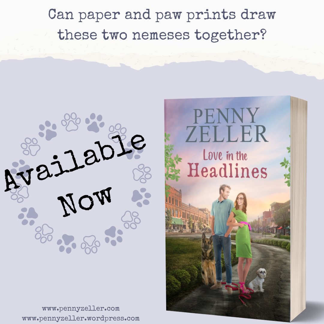 This fun contemporary romance released on May 9th! @PennyZeller  #loveintheheadlines #christiancontemporaryromance #newbookreleases #pennyzeller #bookswithdogs #christianfiction   #smalltownromance #sweetchristianreads
amazon.com/dp/B0BNSZVNWJ/