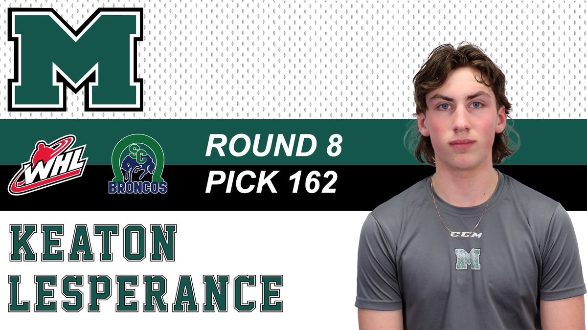 Martin Academy (@martinacademy_) on Twitter photo Congratulations to Keaton Lesperance on being selected in the 8th round with 162nd pick by the <a href="/SCBroncos/">Swift Current Broncos</a> in the 2023 <a href="/thewhl/">Western Hockey League</a> draft #WHLDraft Congratulations to Keaton Lesperance on being selected in the 8th round with 162nd pick by the <a href="/SCBroncos/">Swift Current Broncos</a> in the 2023 <a href="/thewhl/">Western Hockey League</a> draft #WHLDraft