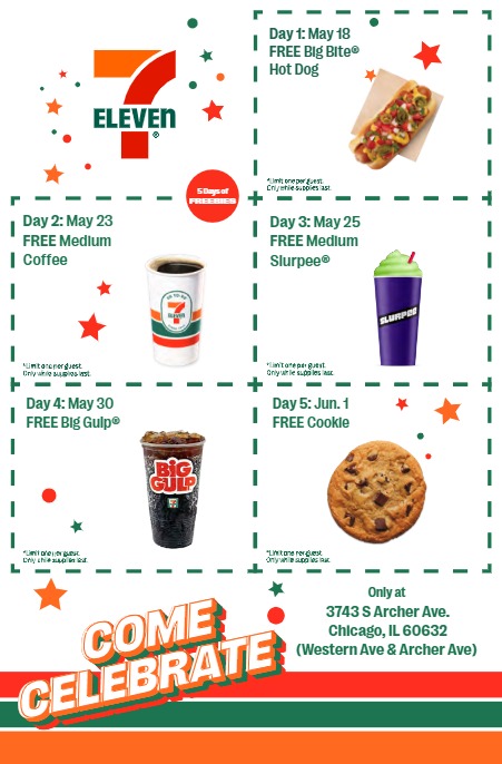 ¡El McKinley Park 7-Eleven está oficialmente abierto! ¡Gracias al equipo de 7-Eleven por organizar una maravillosa ceremonia de inauguración y por darme la oportunidad de igualar la donación de $711 a la Escuela Primaria Brighton Park para un total de $1,422 para Project A Game!