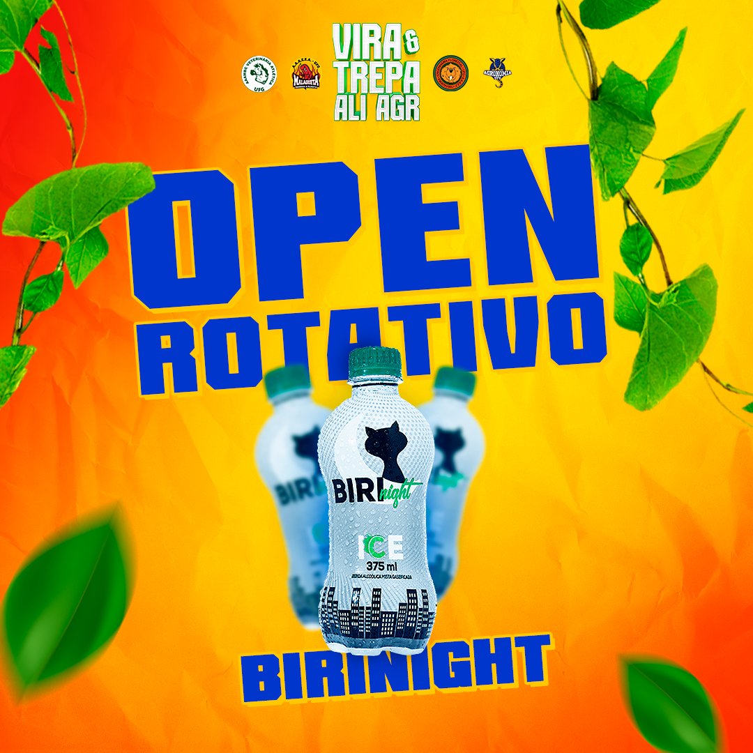 malaguetaUFG's tweet photo. BIRINIGHT NÃO É ÁGUA MAS PODE VIRAR! 🥵

Em clima de VTAA decidimos soltar o open mais pedido por todos vocês: BIRINIGHT! 🤭

Não vai ficar de fora né? 🍻

🚨Ingressos pela plataforma Cheers (link na bio) ou sem taxa com nossos comissários 🚨
SAVE THE DATE | 13•05 #VTAA 💚💙🧡❤️ https://t.co/Se3PWvEfxg