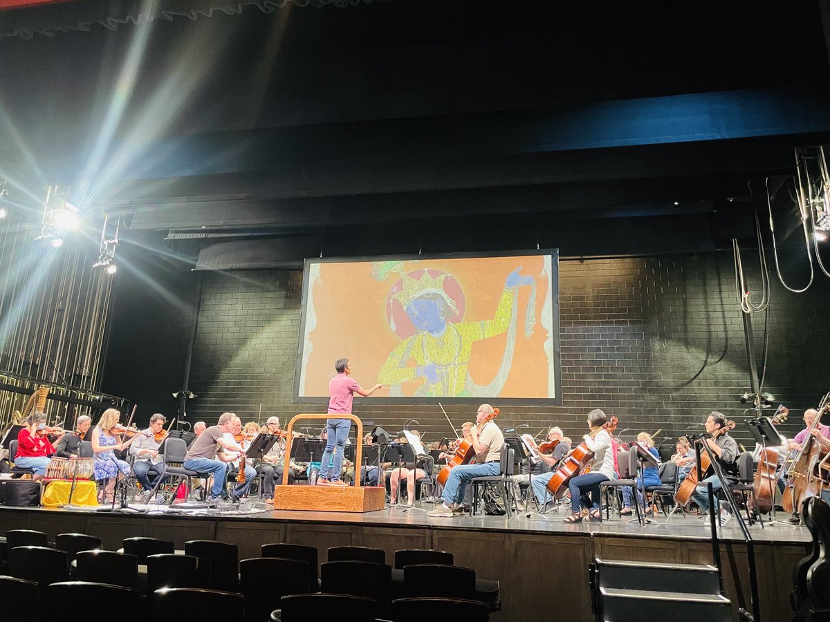charusurimusic's tweet photo. It truly has been wonderful working with the young Indian conductor Vinay Parameeswaran….#symphony #njsymphony ⁦@NJSymphony⁩ https://t.co/2JXLRSga3a