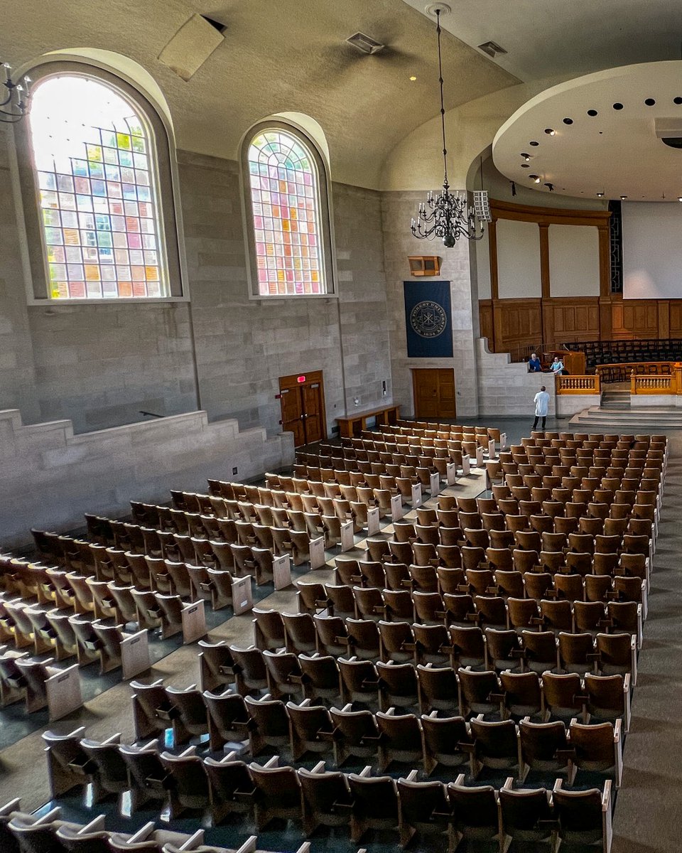 WakeForestBiz's tweet photo. Setting up the stage(s) for Graduation Weekend 🎓🎩😍   
#WFUGRAD #BizDeacs #WFU2023 https://t.co/NQXxOgVmh3