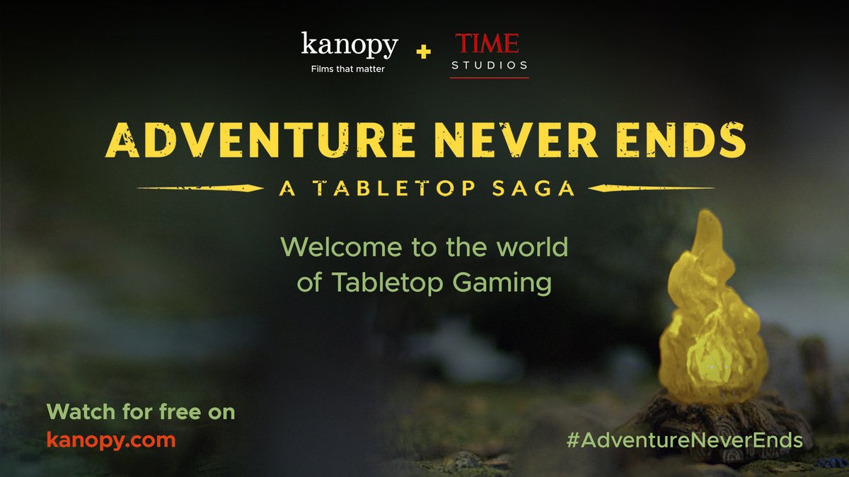 LibraryMcd's tweet image. Kanopy presents, Adventure Never Ends: A Tabletop Saga. Adventure welcomes old friends and new to the diverse world of tabletop gaming and discusses the renewed effect gaming has had in our culture today. Watch now on Kanopy! kanopy.com/video/13349712