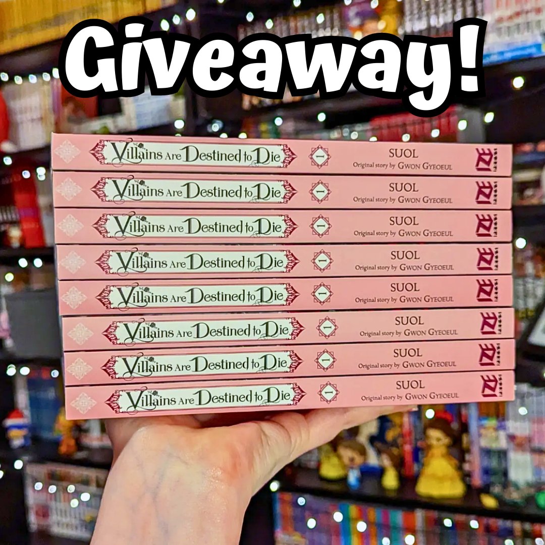 Welcome to the pre-isekai month giveaway extravaganza!!!

And I have 8 copies of Villains are Destined to Die Volume 1 to giveaway in celebration

Massive thank you to <a href="/yenpress/">Yen Press</a> for sending me all these amazing volumes I’m so excited share the villainessy isekaiy love 🥰