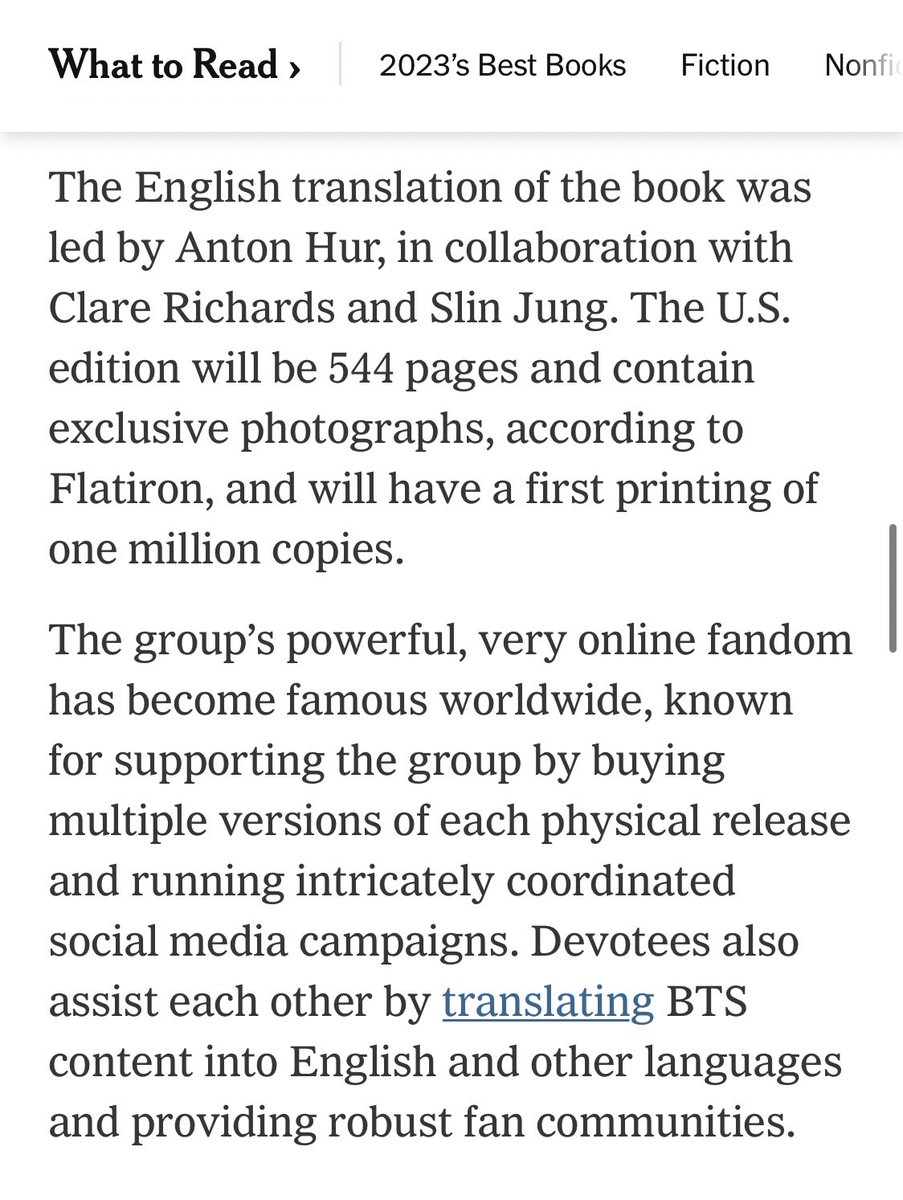This project was conducted under so much secrecy that it still feels very odd to be suddenly allowed to share this, and we want to leave the surprises in the book a secret for as long as possible out of respect for ARMY, but yes, Slin, @clarehannahmary and I are its translators.